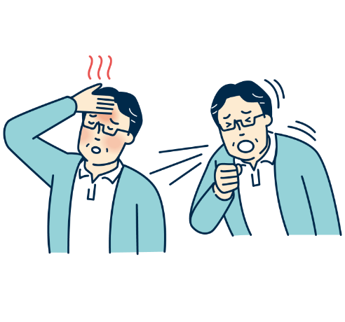 かぜのような症状 （発熱、のどの痛み、咳・痰、くしゃみ、鼻水）