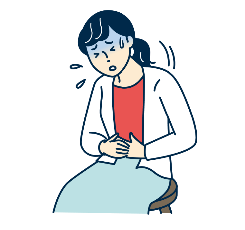 腹痛、下痢