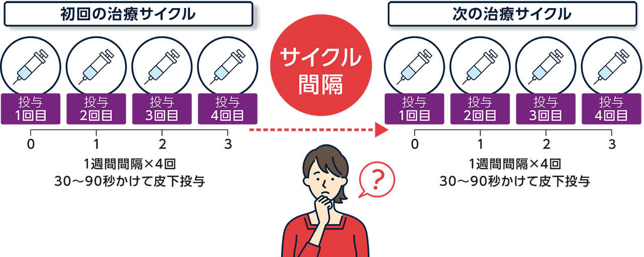 治療サイクルのイメージ
